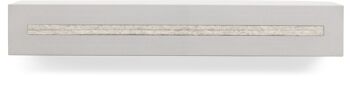 Porte-clés avec étagère en béton "light edition" 33x6x5 cm, blanc chiné 4