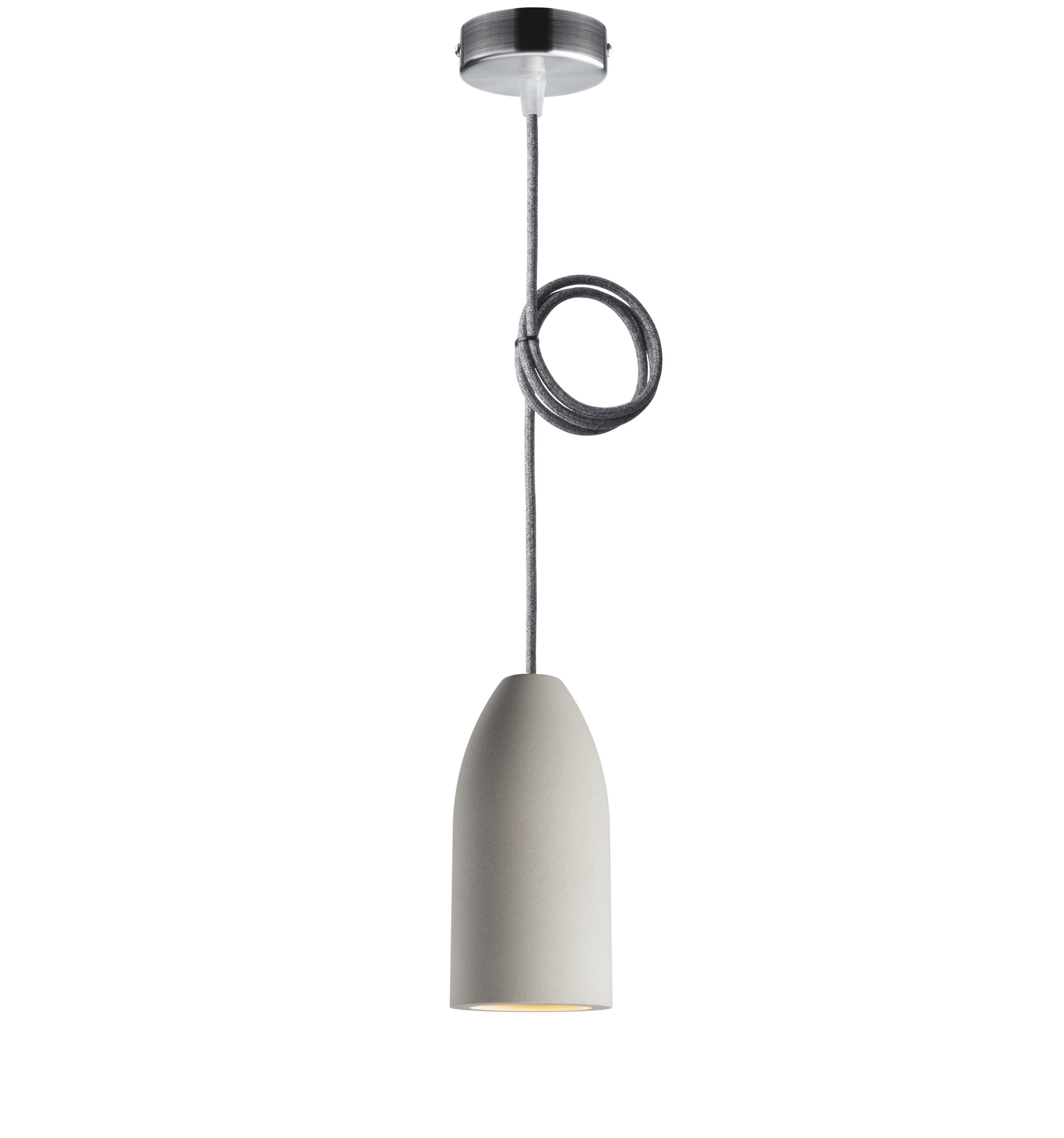 Buy wholesale Single-bulb light edition pendant light 7.5 x 16 cm, living  room hanging light with cotton textile cable