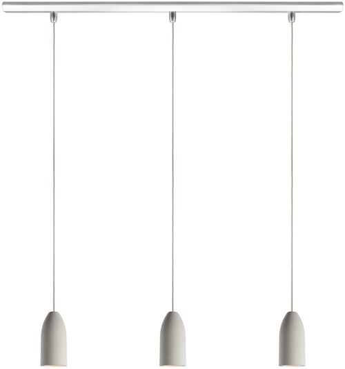Buy wholesale 3-flame light edition pendant light, industrial pendant light  with pebble textile cable, concrete pendant light
