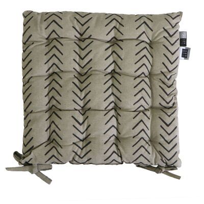 Chair cushion Arrow | 40x40 cm | Natural/Grey