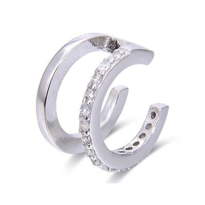 Orecchini Shery In Argento Sterling 925 Con Placcatura Rodio E Zirconi Lucidi.