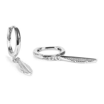 Boucles d'oreilles Lada en argent 925 rhodié. 5