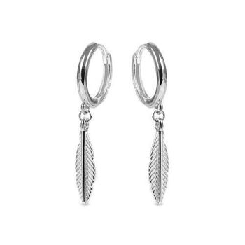 Boucles d'oreilles Lada en argent 925 rhodié. 3