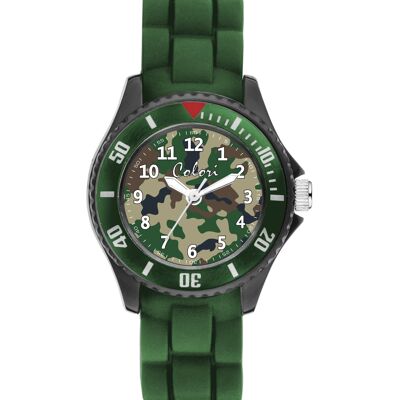 Colori Kidswatch 30MM Camouflage green 5ATM