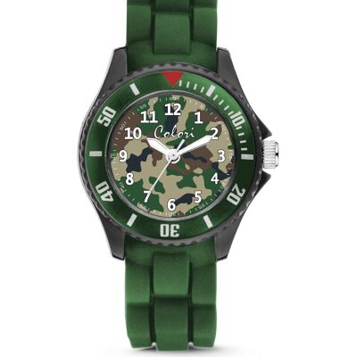 Colori Kidswatch 30MM Camouflage green 5ATM