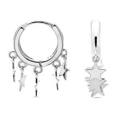 Ruthcia Earrings in 925 Sterling Silver with Rhodium Plating.