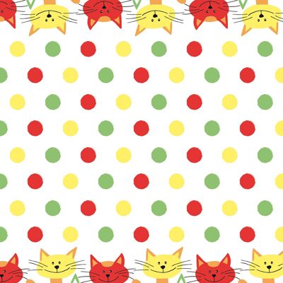 Tablecloth Cats made of Linclass® Airlaid 120 x 180 cm, 1 piece