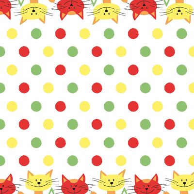 Nappe Chats en Linclass® Airlaid 120 x 180 cm, 1 pièce