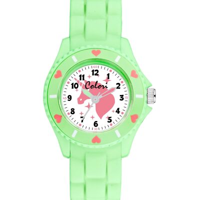 Reloj para niños Colori 30MM Unicornio verde menta 5ATM