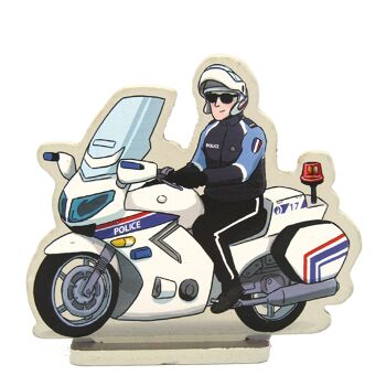 Figurine Enzo le policier à moto 1