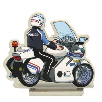 Figurine Enzo le policier à moto 2