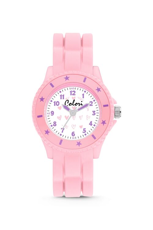 Colori Kidswatch 30MM Pink Hearts 5ATM