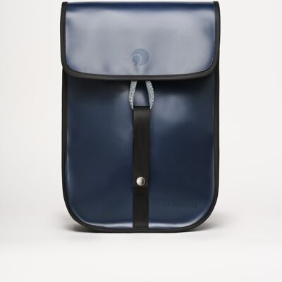 Upcycled, waterproof and local backpack - MINI GRAVELOT 12L BLUE