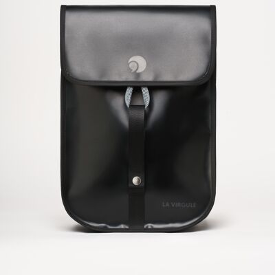 Upcycled, waterproof and local backpack - MINI GRAVELOT 12L NOIR