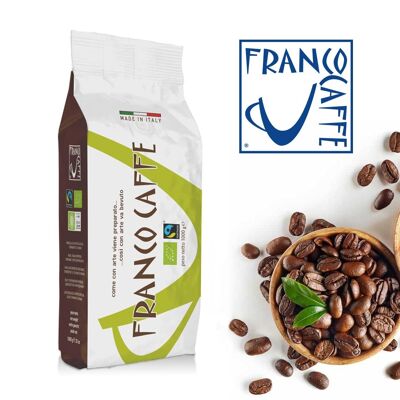 Caffè in Grani Espresso Naturale: Qualità Arabica Biologico & Fairtrade 1 kg - Il Gusto Autentico del Caffè Sostenibile