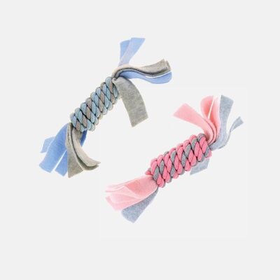 Happy Pet Little Rascals Fleecy Rope Toy - 2 colours, 3 pack