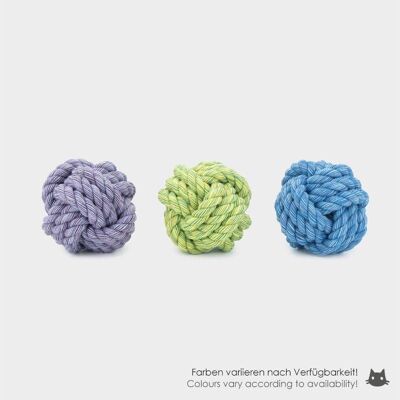 Happy Pet Nuts For Knots Ball - 4 tailles, couleurs variables, paquet de 3