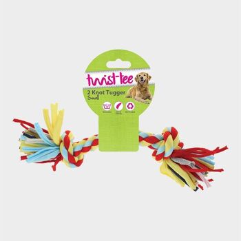 Happy Pet Twist Tee 2 Knot Tugger - 2 tailles, paquet de 3 2