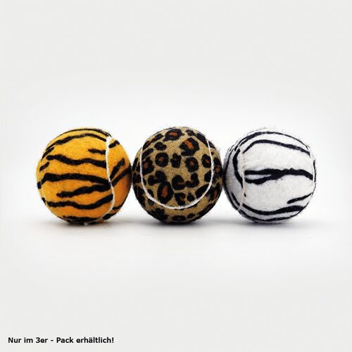 SPORTSPET Tennis Ball Jungle Edition – 3 pack, 65 mm Ø