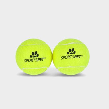 Balle de tennis SPORTSPET – lot de 2, Ø 80 mm sans couineur 1