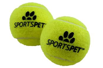 Balle de tennis SPORTSPET – lot de 2, Ø 80 mm sans couineur 2