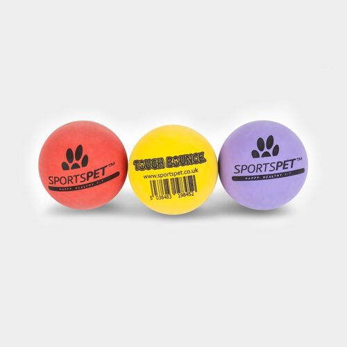 SPORTSPET Tough Bounce Ball – various packs, 65 mm Ø