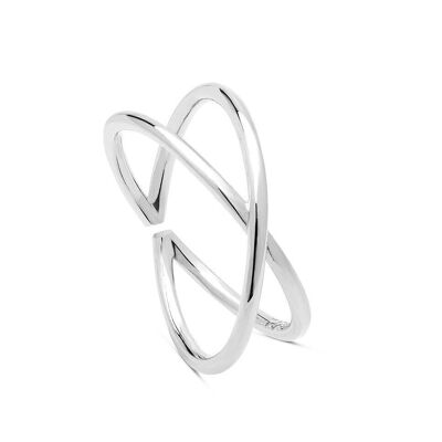 Danhew Ring In 925 Sterling Silver With Rhodium Plating.