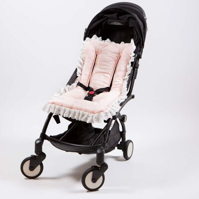Stroller Mattress - 1014 Pink Percale