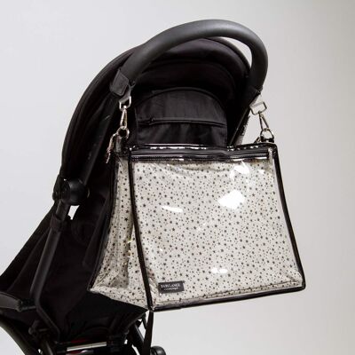 Large diaper bag - 1007 Gray Star