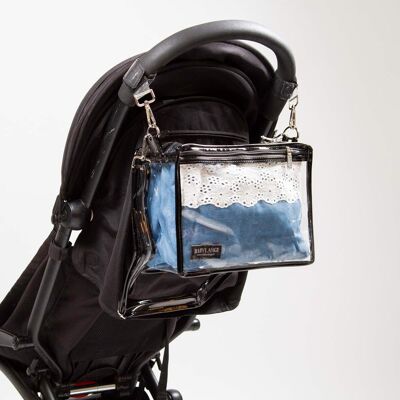 Small diaper bag - 1006 Jeans Broderie