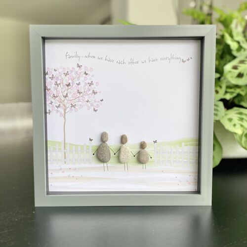PEBBLE ARTWORK GIFT  | Family…when we have eachother we have everything