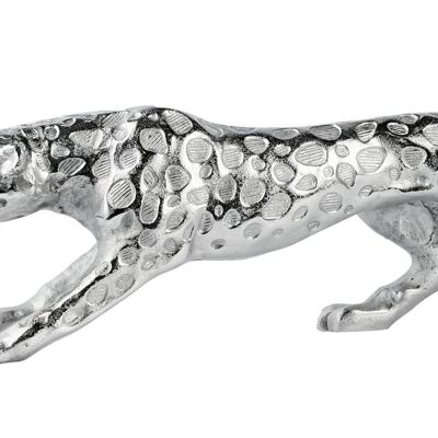 Figura Deco Leopard Argento