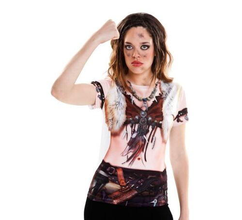 Camiseta disfraz Viking Girl para mujer