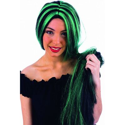 Long green-black wig - T.Única - T.Única