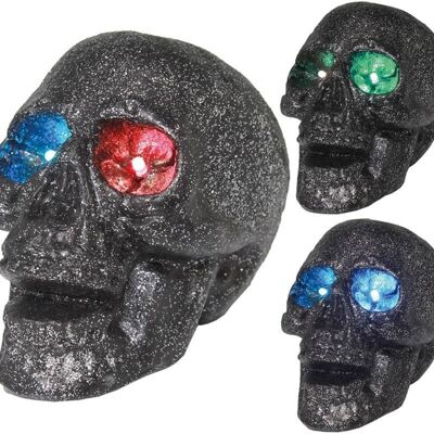 Skull with light in the Eyes in assorted colors 14 cm - S.Única - S.Única