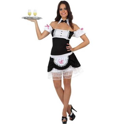 Sexy Kellnerin Kostüm für Damen