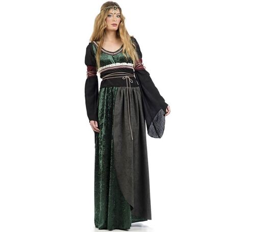 Disfraz de Dama Medieval Verde para mujer - S
