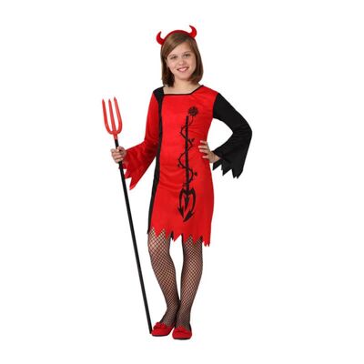 Costume Diable Rouge pour Filles - 3-4A