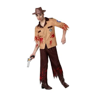 Zombie Police Costume for Men - M-L