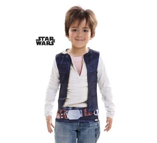 Camiseta disfraz Han Solo de Star Wars para niño