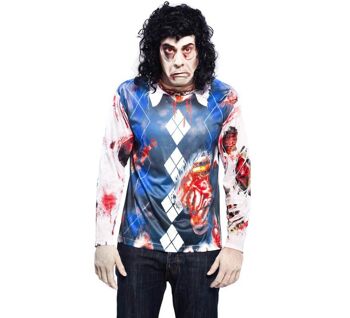 T-shirt costume de zombie pour homme pour Halloween