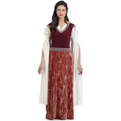 Mittelalterliches Lady Azalea Kostüm für Damen - S