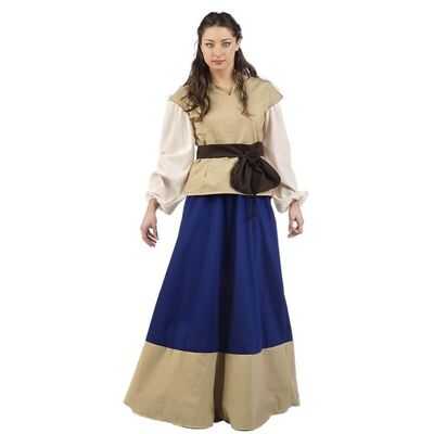 Costume da contadina medievale da fiera per donna