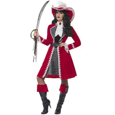 Déguisement Capitaine Pirate Deluxe femme