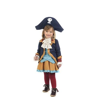 Blaues Piratenkostüm für Mädchen und Babys
