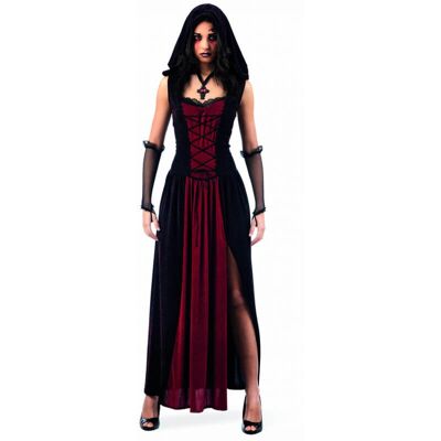 Mittelalterliches Neo-Gothik-Kostüm für Damen Deluxe