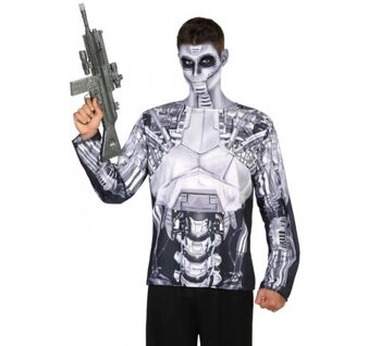 T-shirt costume de robot pour homme - M-L