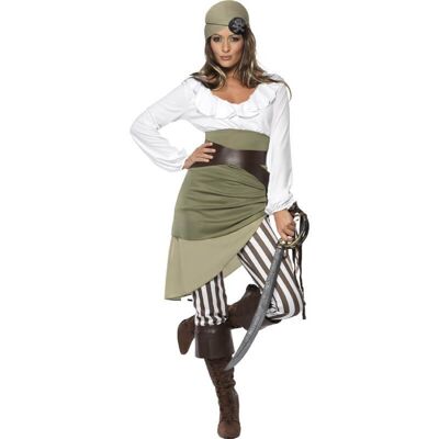 Bezauberndes Piratenfrauenkostüm