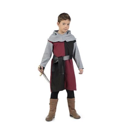 Red and Black Medieval Knight Costume for Boys