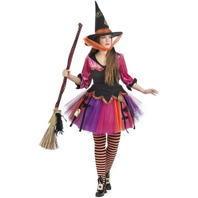 Multicolored Fantasy Witch costume for women